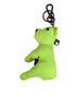 Dolce & Gabbana Neon Green Bear Embroidered Logo Men Keychain Clasp Keyring